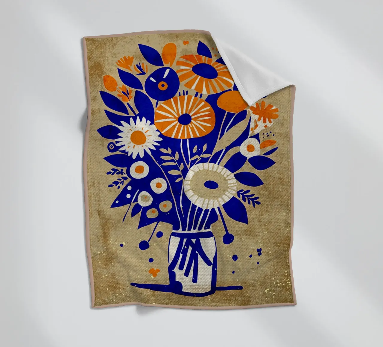 Fiori selvatici blu coperta in pile da AnimalFunny