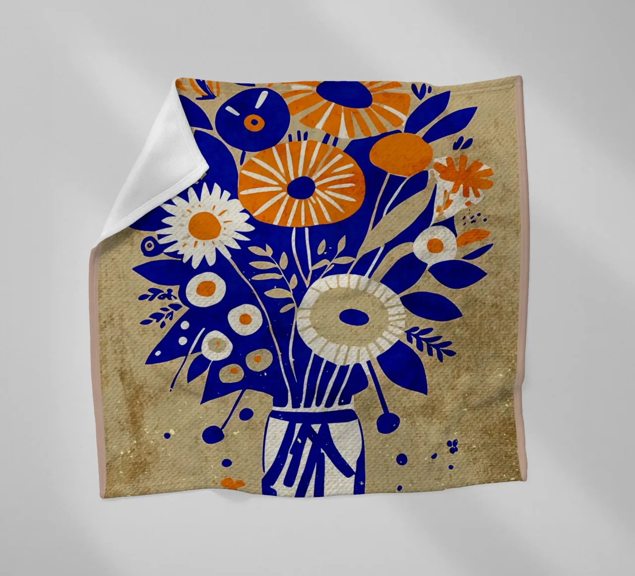 Fiori selvatici blu coperta in pile da AnimalFunny