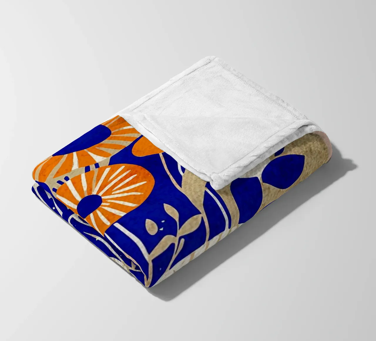 Fiori selvatici blu coperta in pile da AnimalFunny