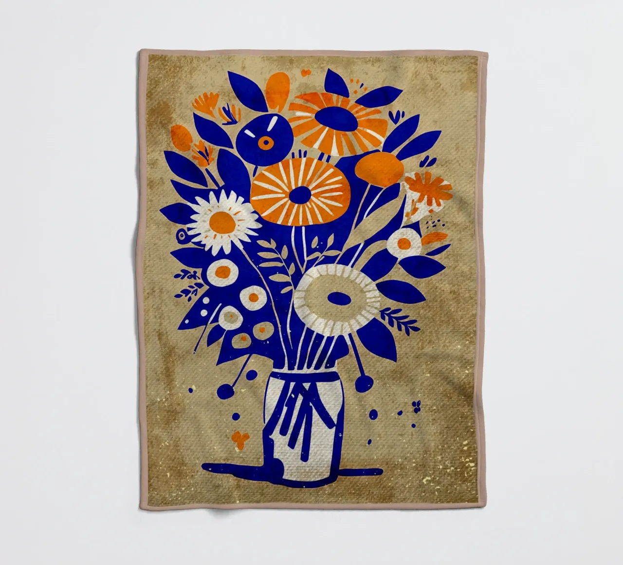Fiori selvatici blu coperta in pile da AnimalFunny