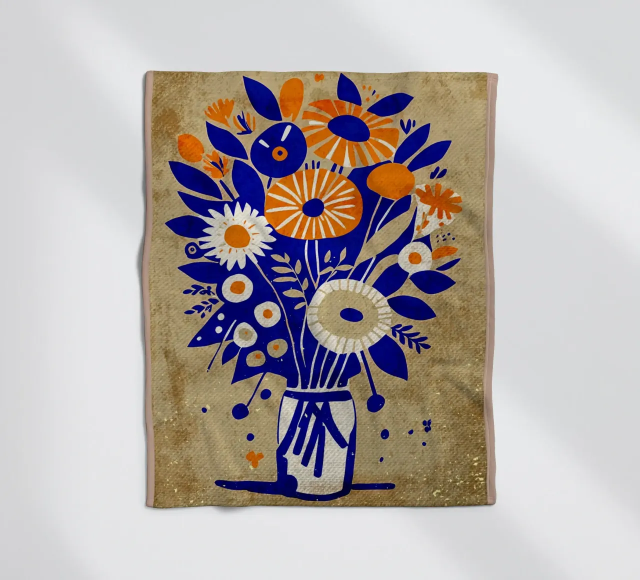 Fiori selvatici blu coperta in pile da AnimalFunny