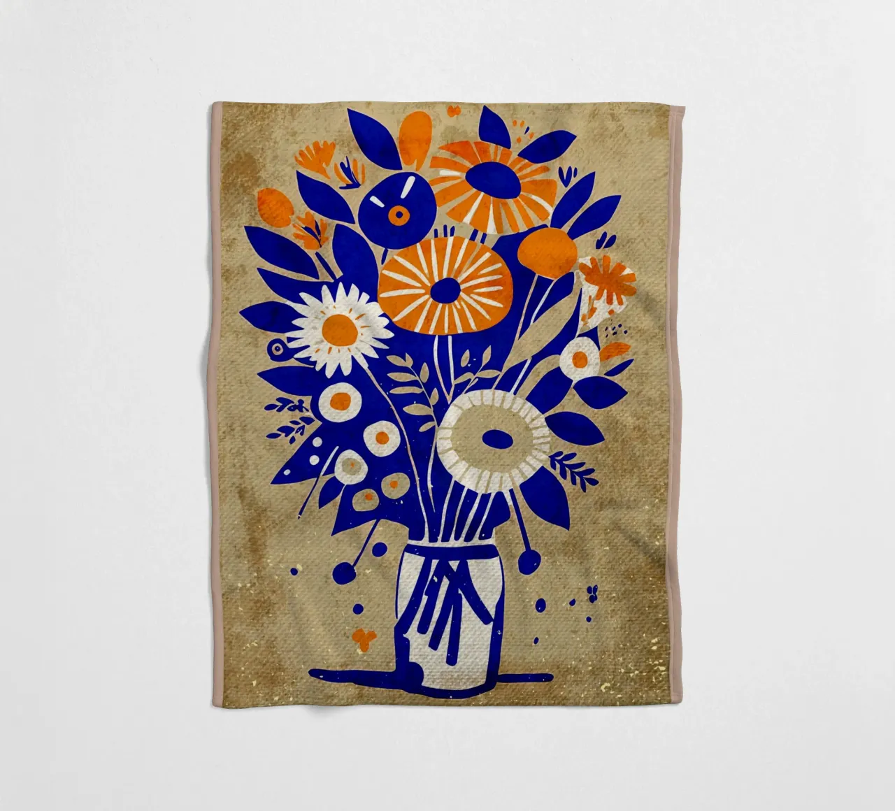 Fiori selvatici blu coperta in pile da AnimalFunny