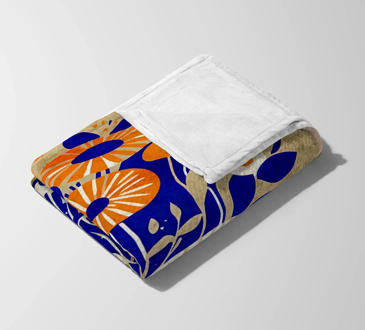 Fiori selvatici blu coperta in pile da AnimalFunny