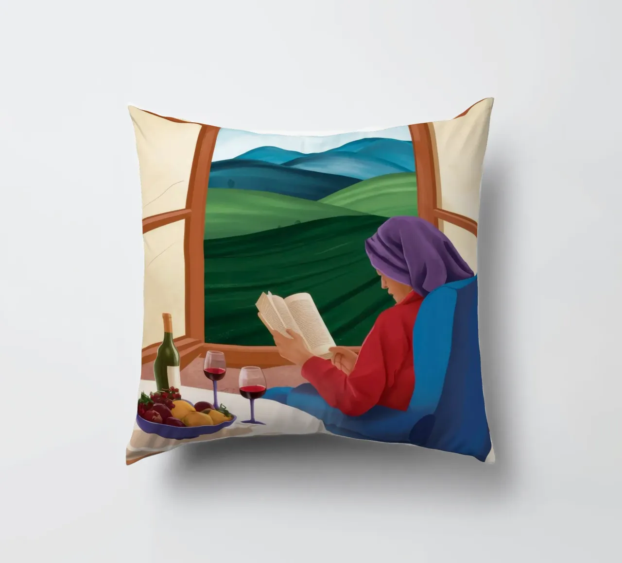 Coin fenêtre Sérénité coussin de Giant Foxs