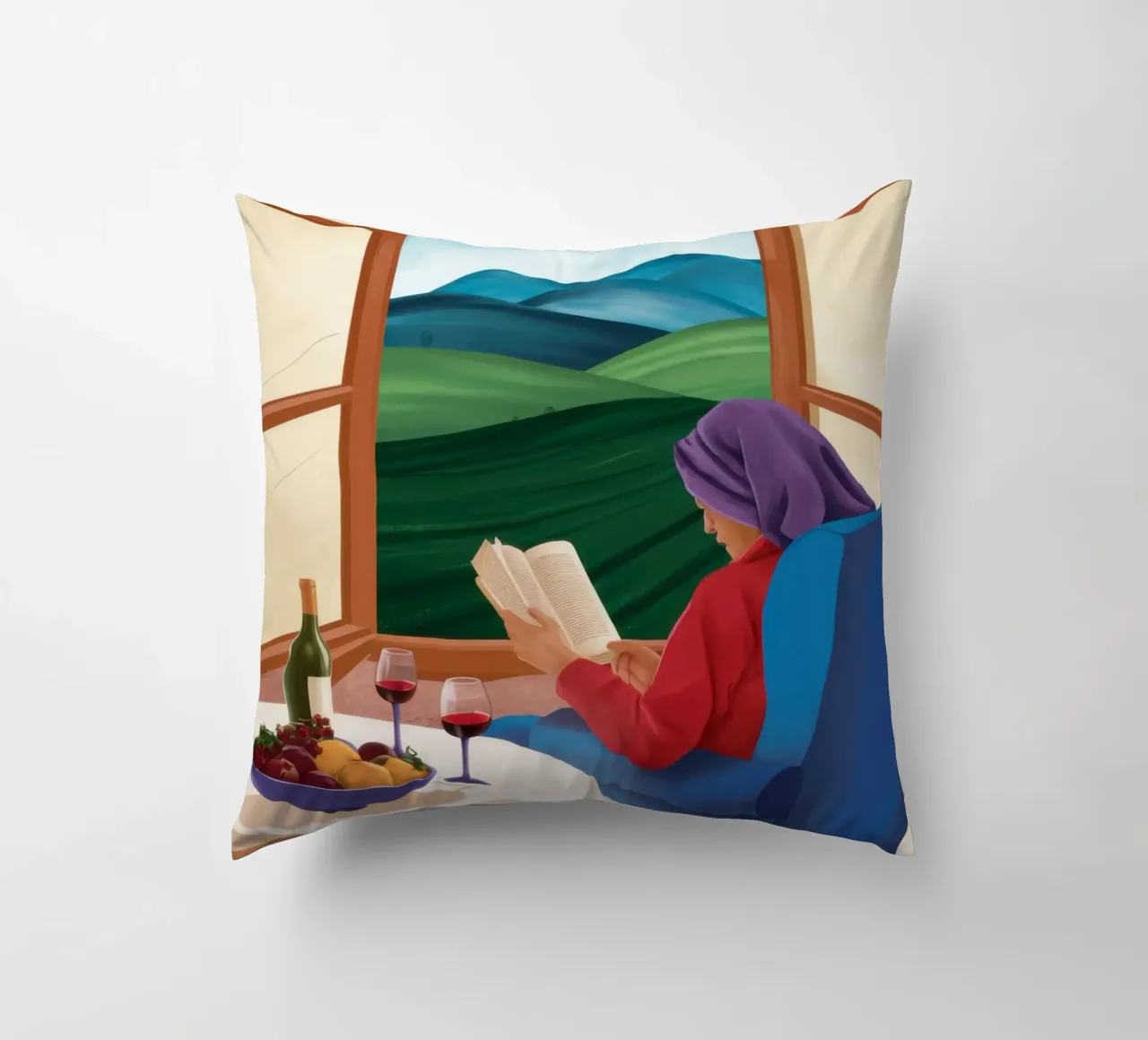 Coin fenêtre Sérénité coussin de Giant Foxs