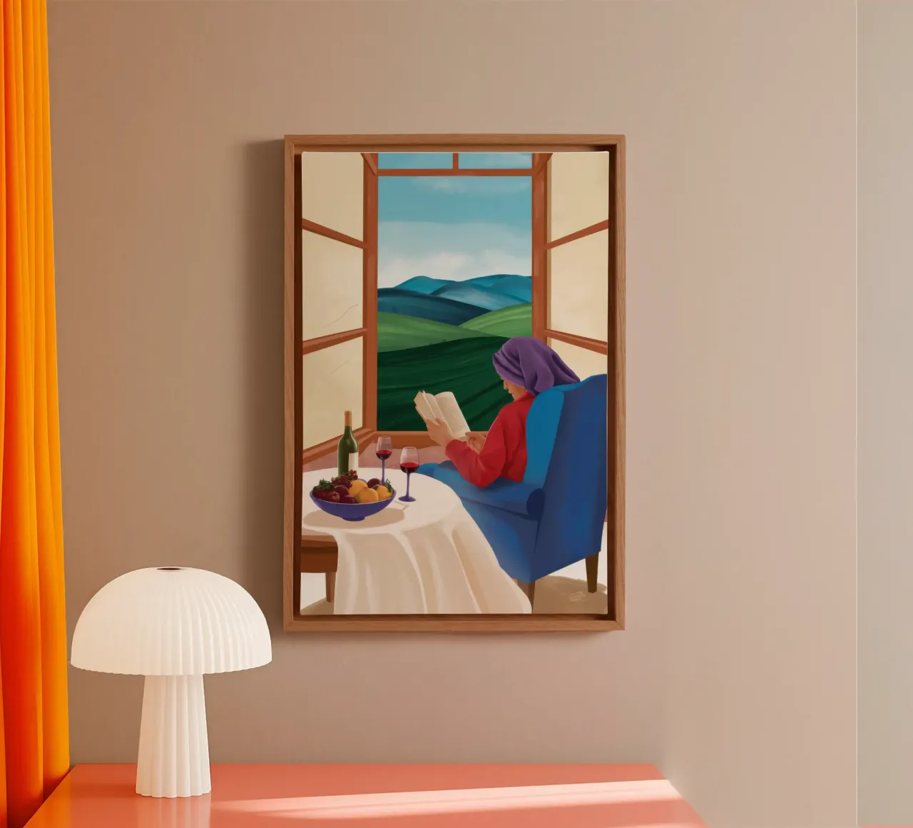 Window Nook Serenity canvas by Giant Foxs