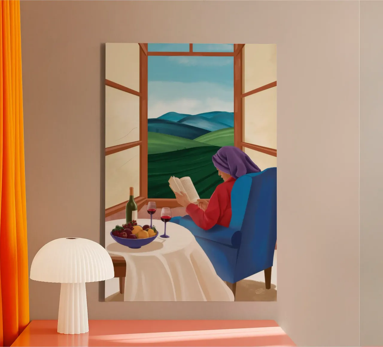 Window Nook Serenity canvas by Giant Foxs