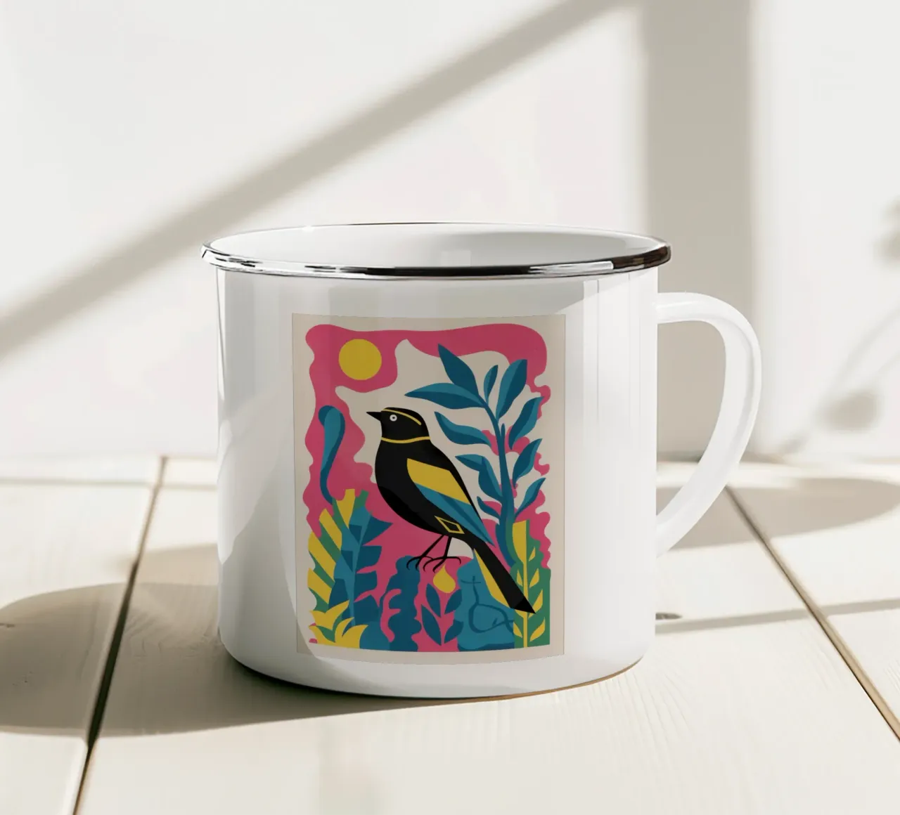 Canzone delle ali dorate della giungla tazza in smalto da Dream Gesso