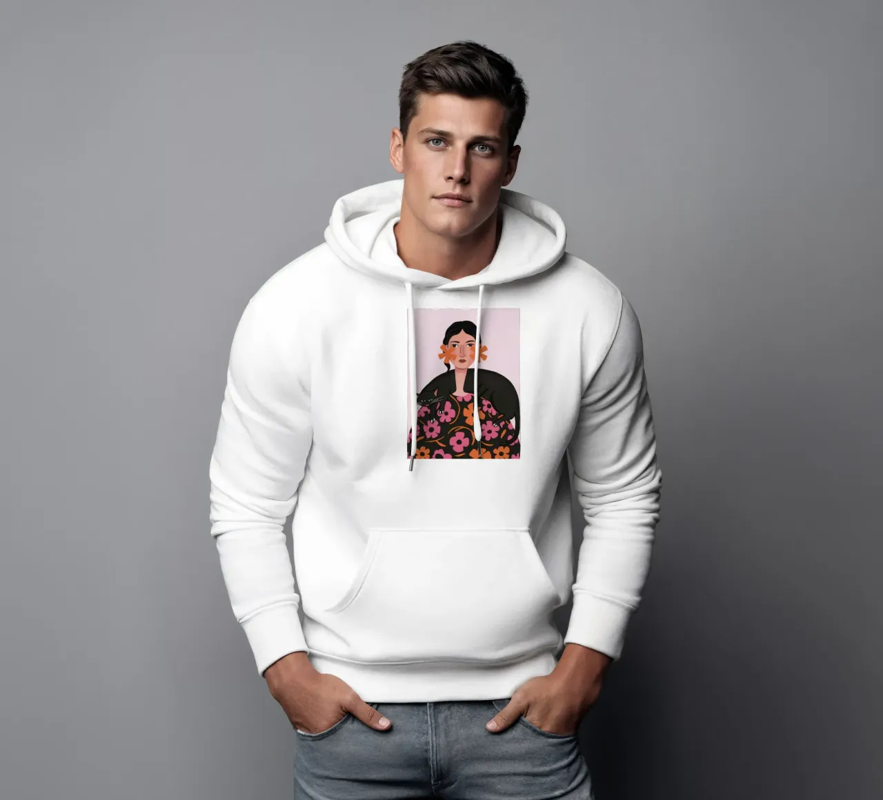 My Floral Familiar hoodie by Mythy Brush