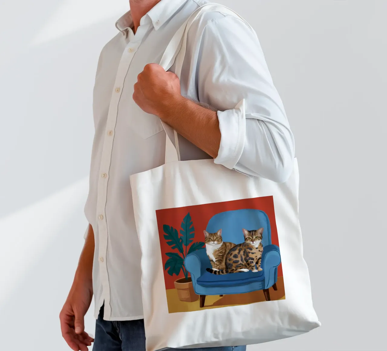 Compagni della Sedia Cerulea borsa in juta da Reds Jays