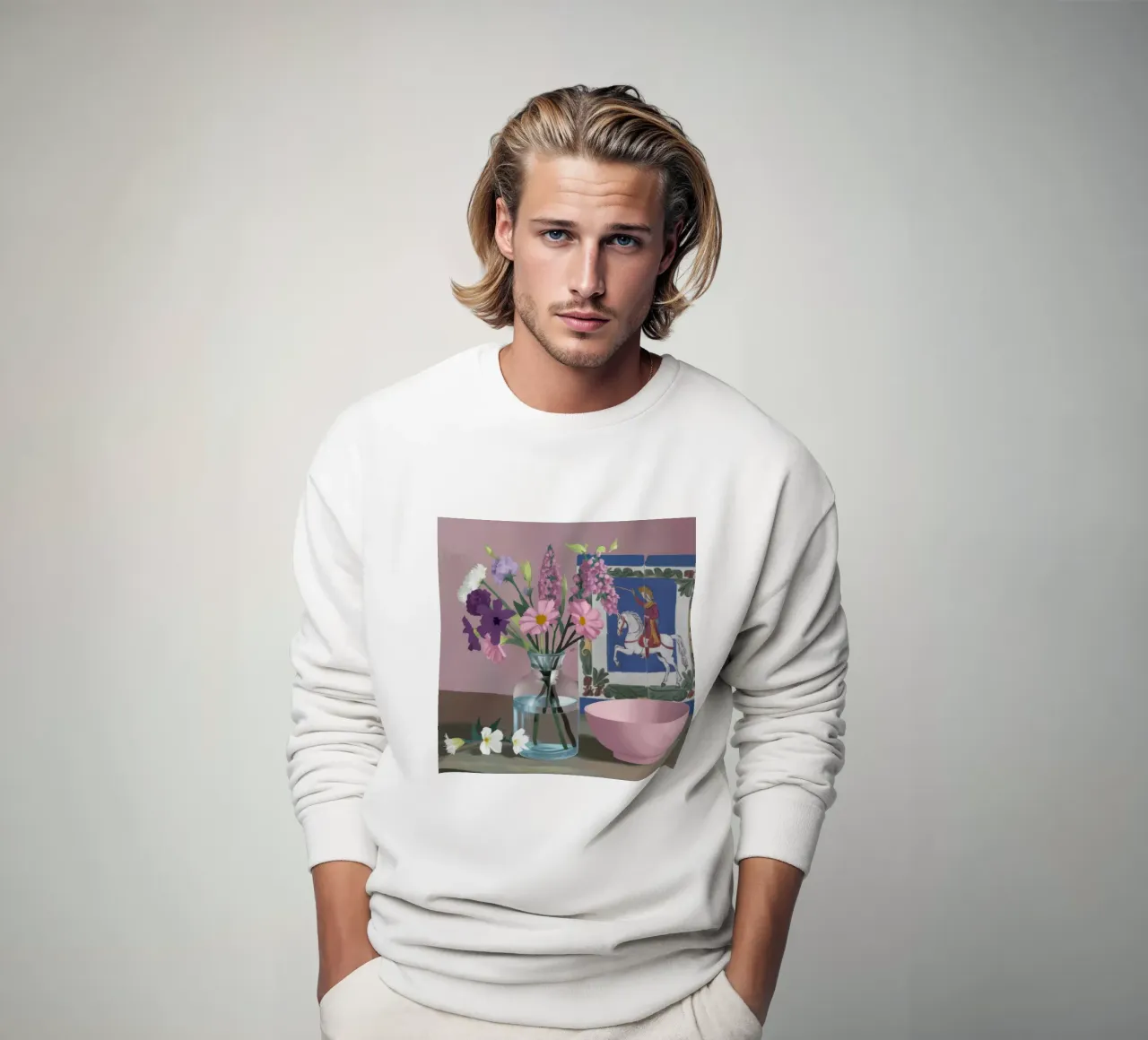 Il riflesso del vetro degli iris felpa da Rain Balance