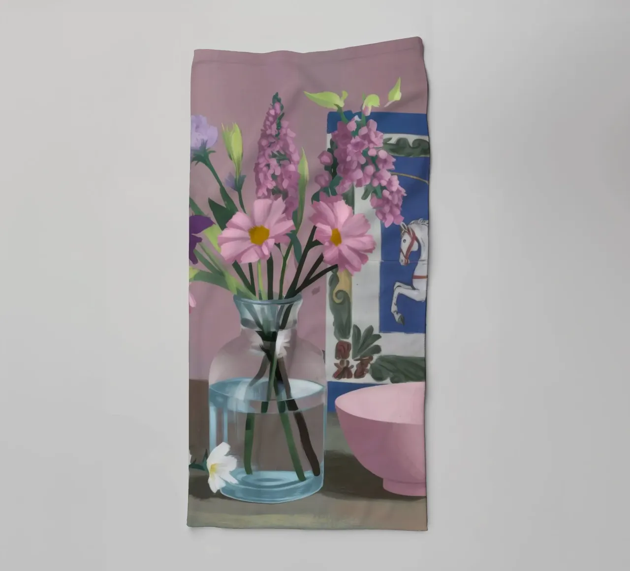 Il riflesso del vetro degli iris asciugamano da bagno da Rain Balance