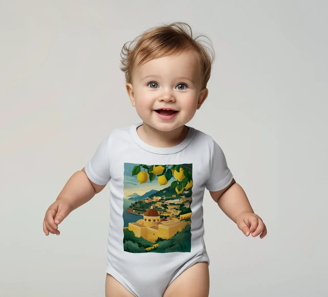 Lemon Grove Seaview body neonato maniche corte da Reds Jays