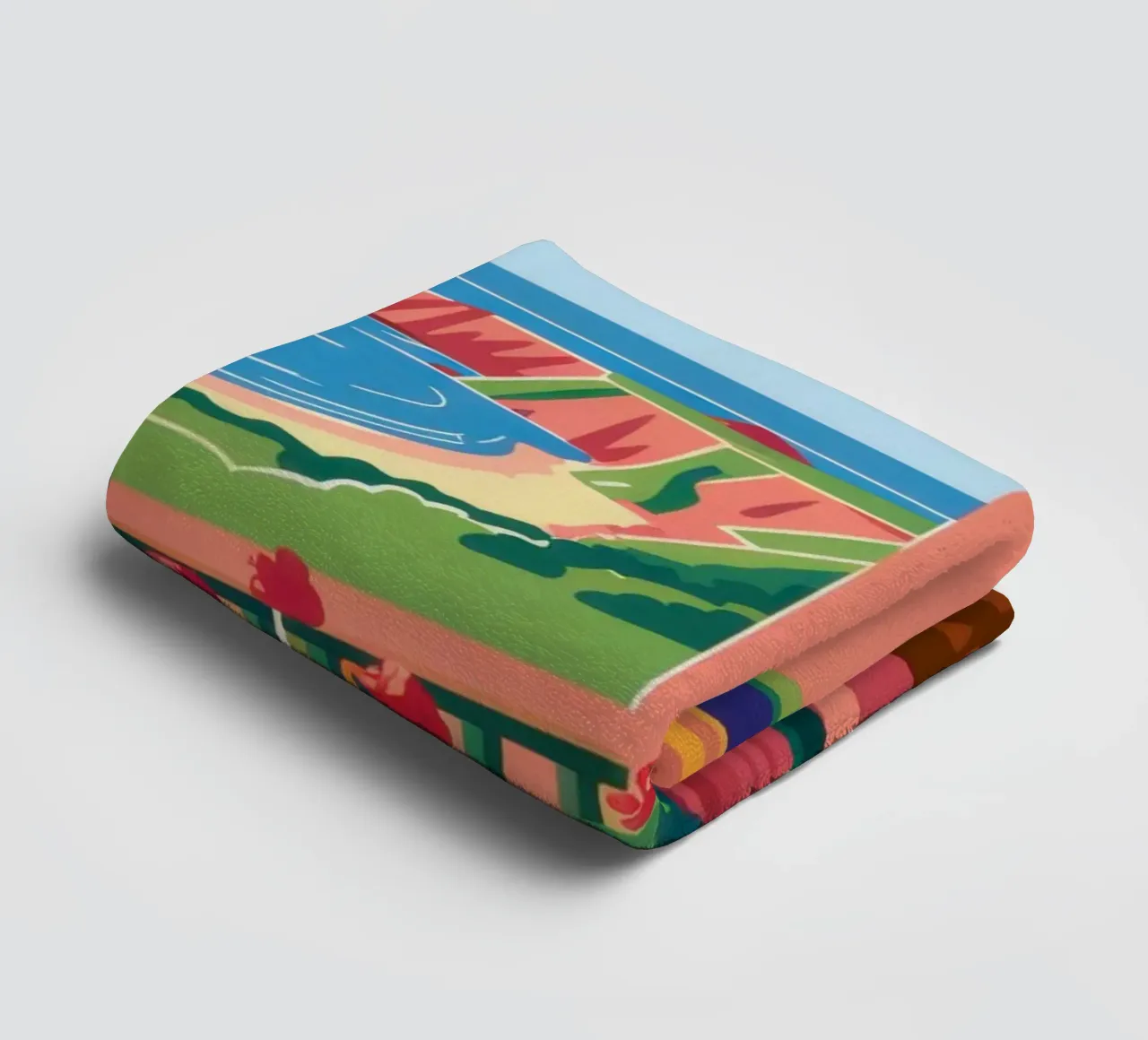 Une chambre avec vue serviette de bain de Ink Pulse