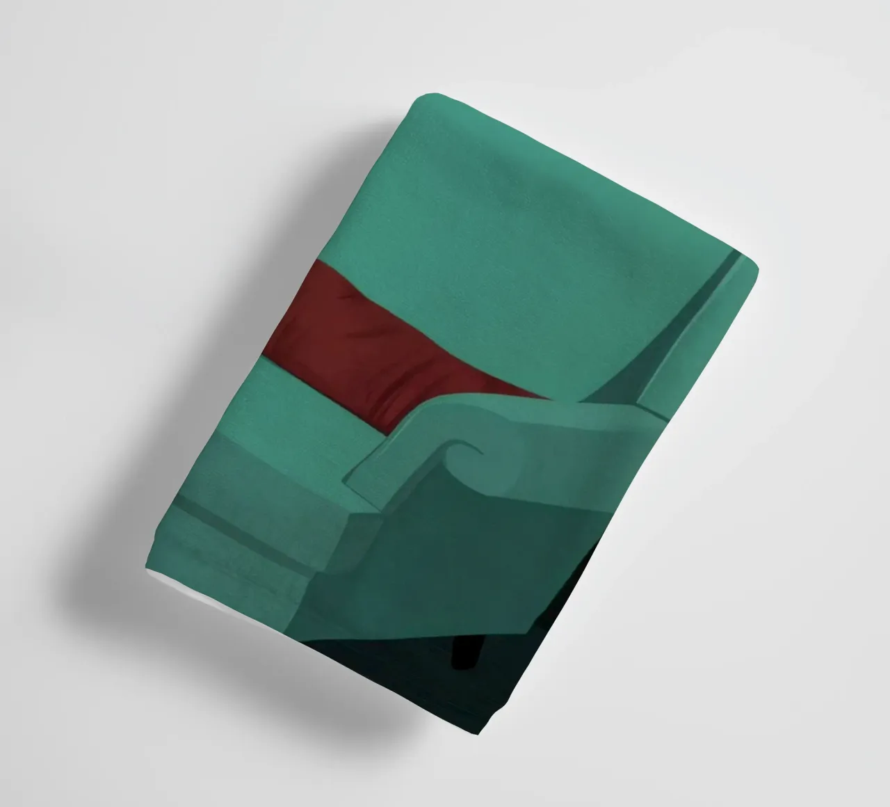 Ruhige Teal-Ecke Handtuch von Giant Foxs