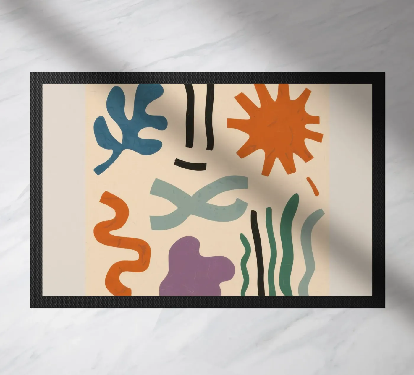 Playful Shape Study Fußmatte von Reds Jays