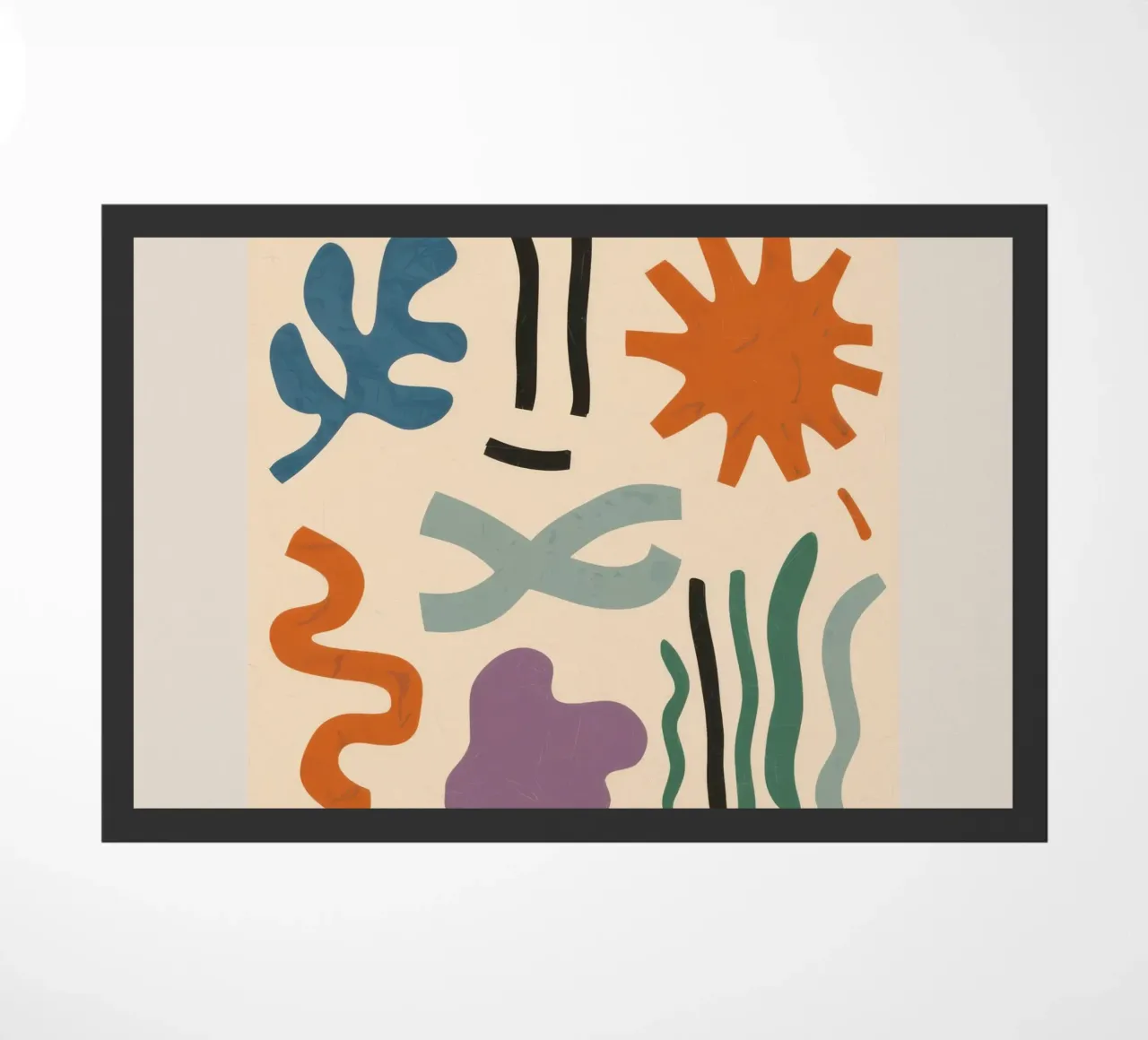 Playful Shape Study doormat by Reds Jays