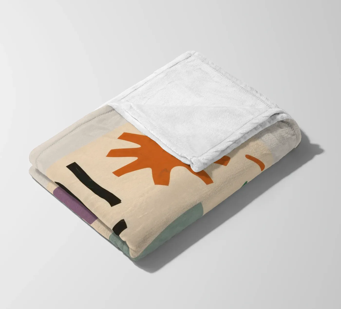 Playful Shape Study fleece blanket by Reds Jays
