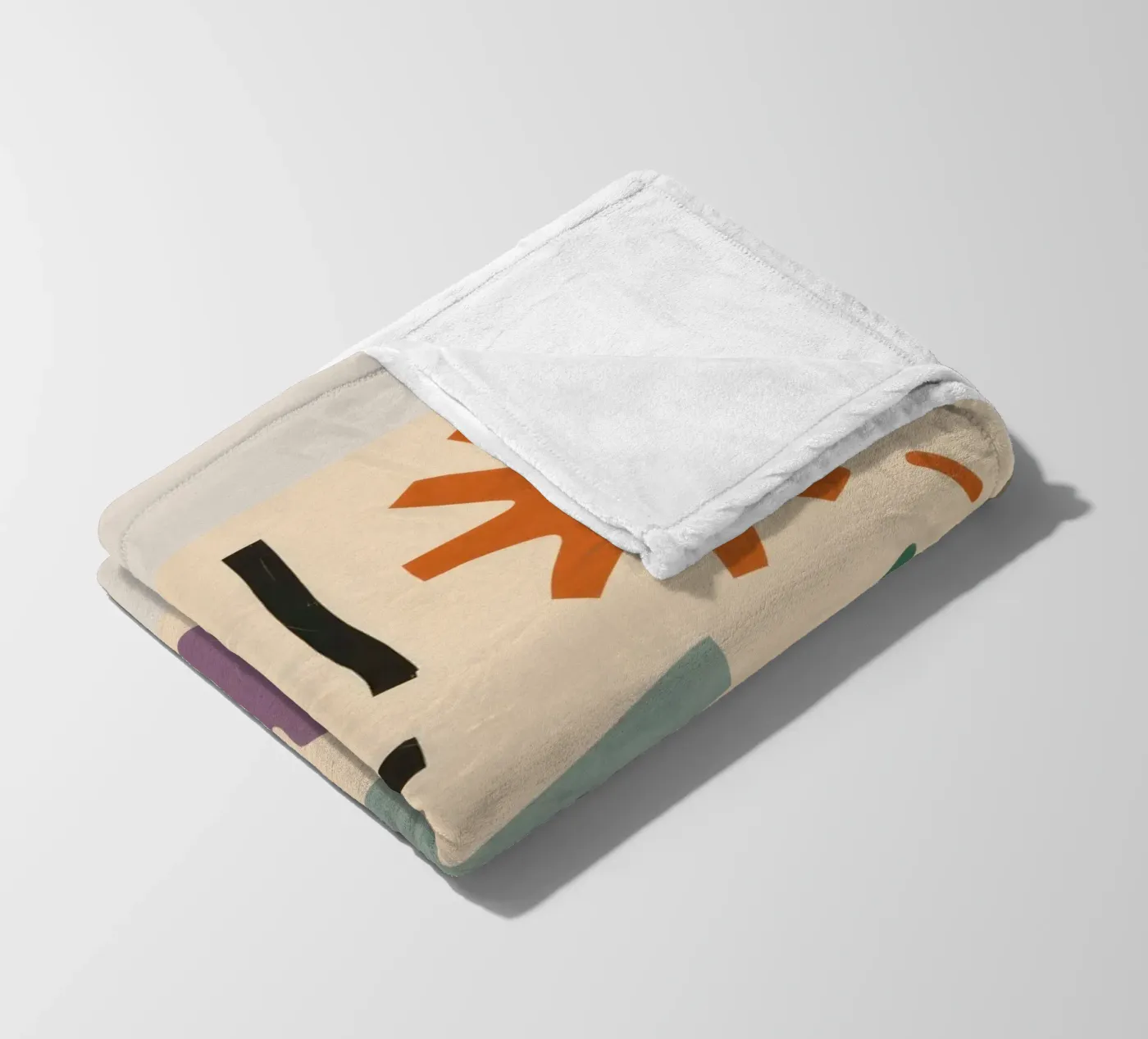 Playful Shape Study fleece blanket by Reds Jays