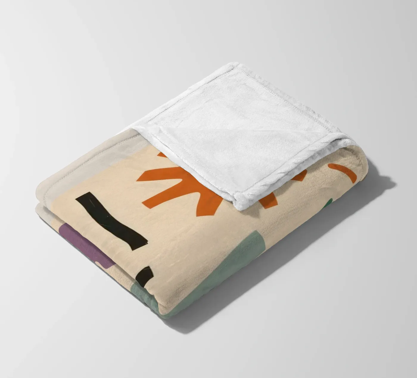 Playful Shape Study fleece blanket by Reds Jays