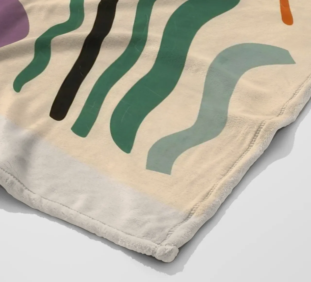 Speelse vormstudie fleecedeken van Reds Jays