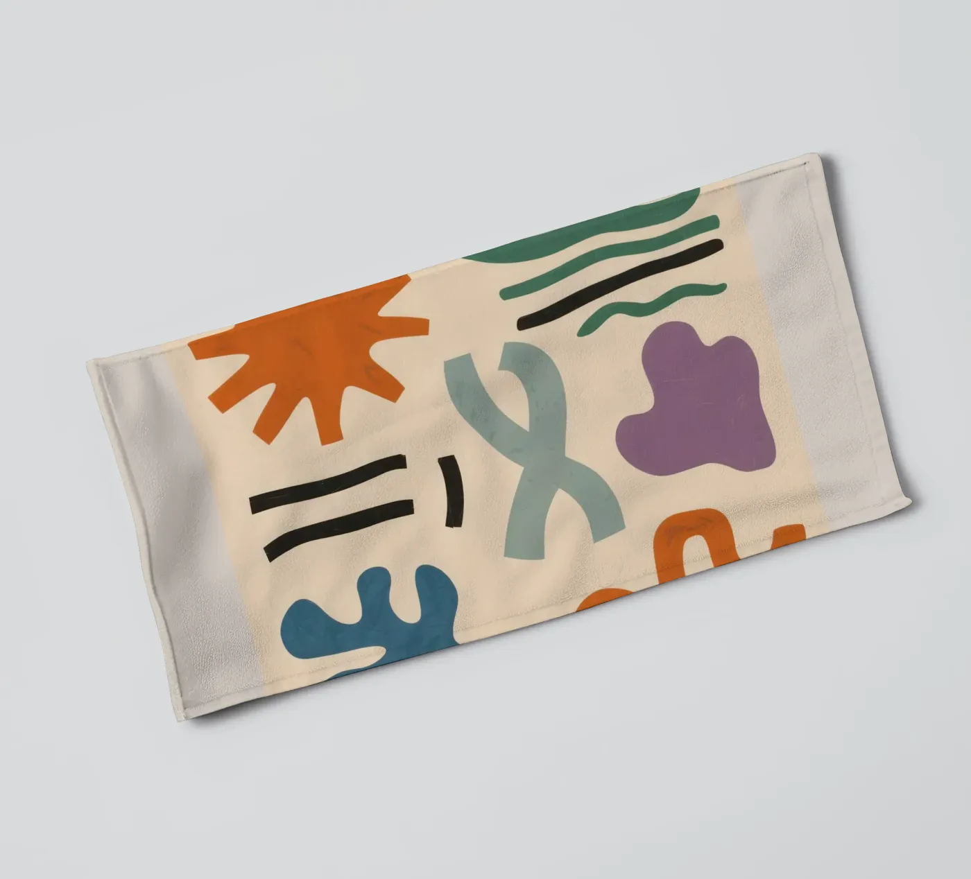 Playful Shape Study towel by Reds Jays