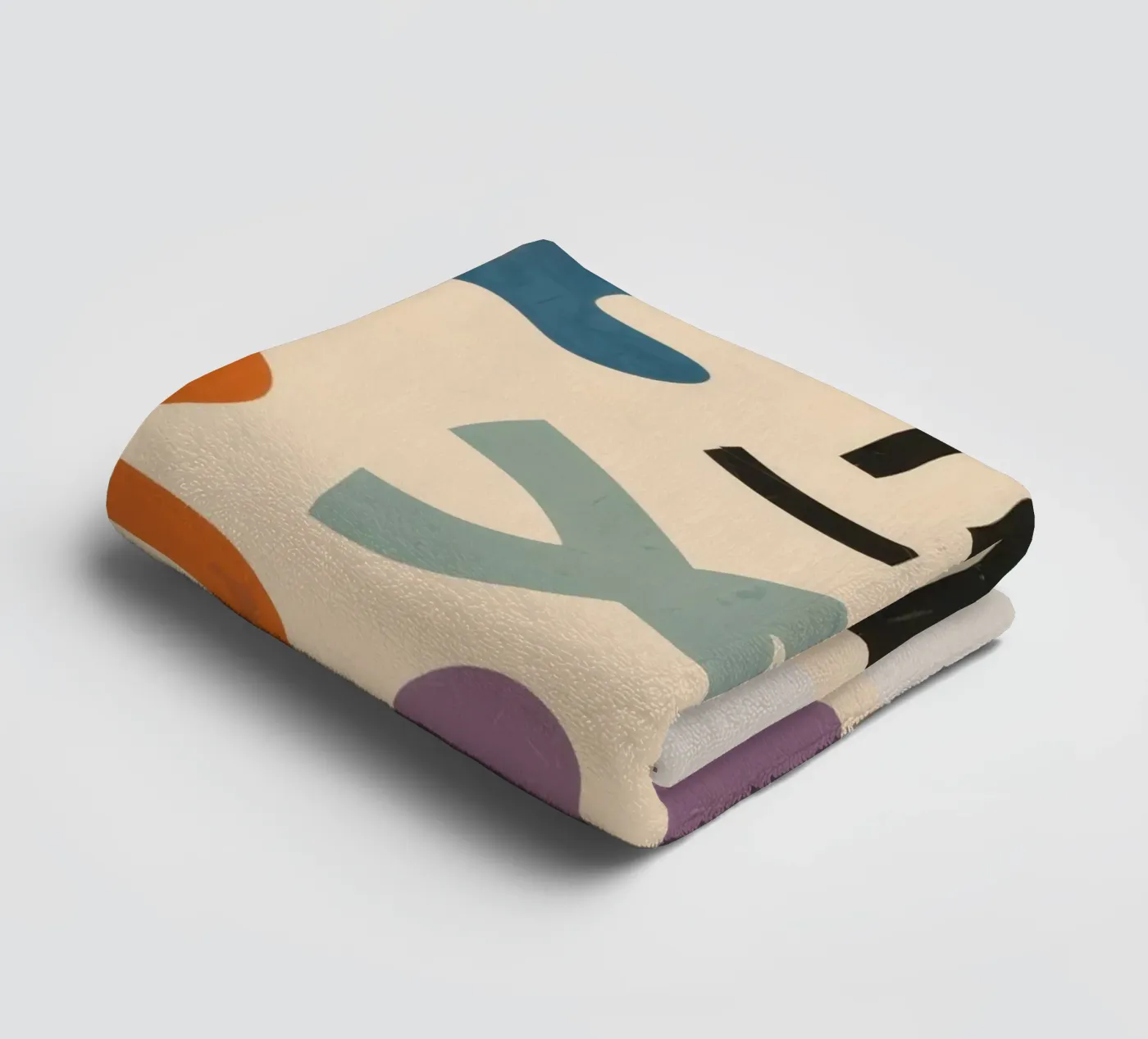 Playful Shape Study towel by Reds Jays
