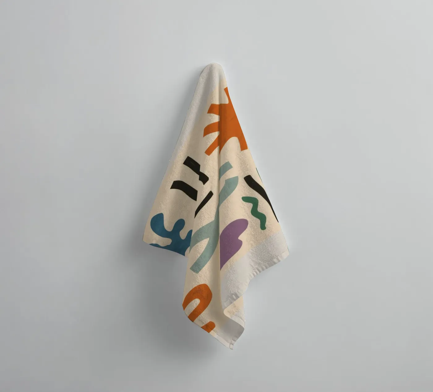 Playful Shape Study towel by Reds Jays