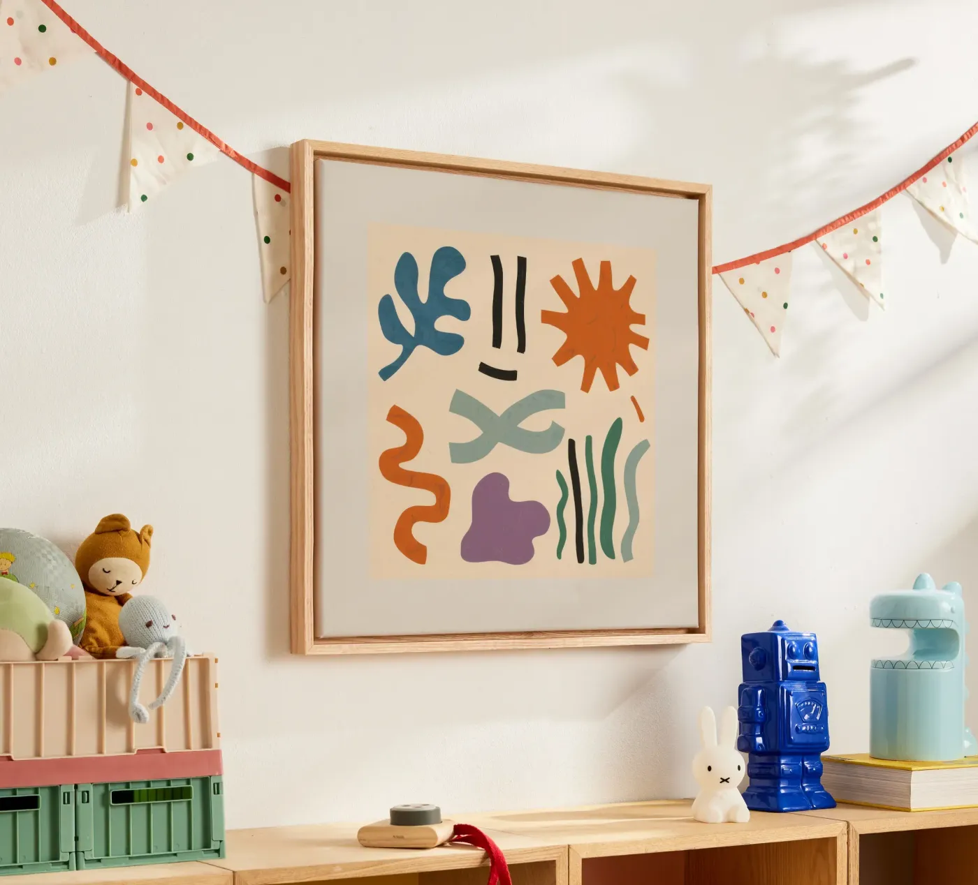 Playful Shape Study canvas by Reds Jays