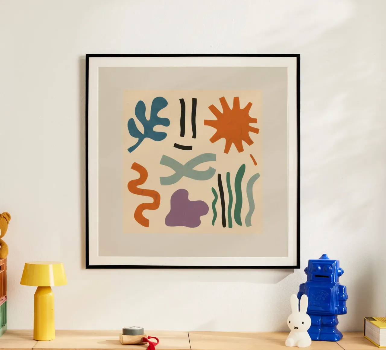 Playful Shape Study poster by Reds Jays