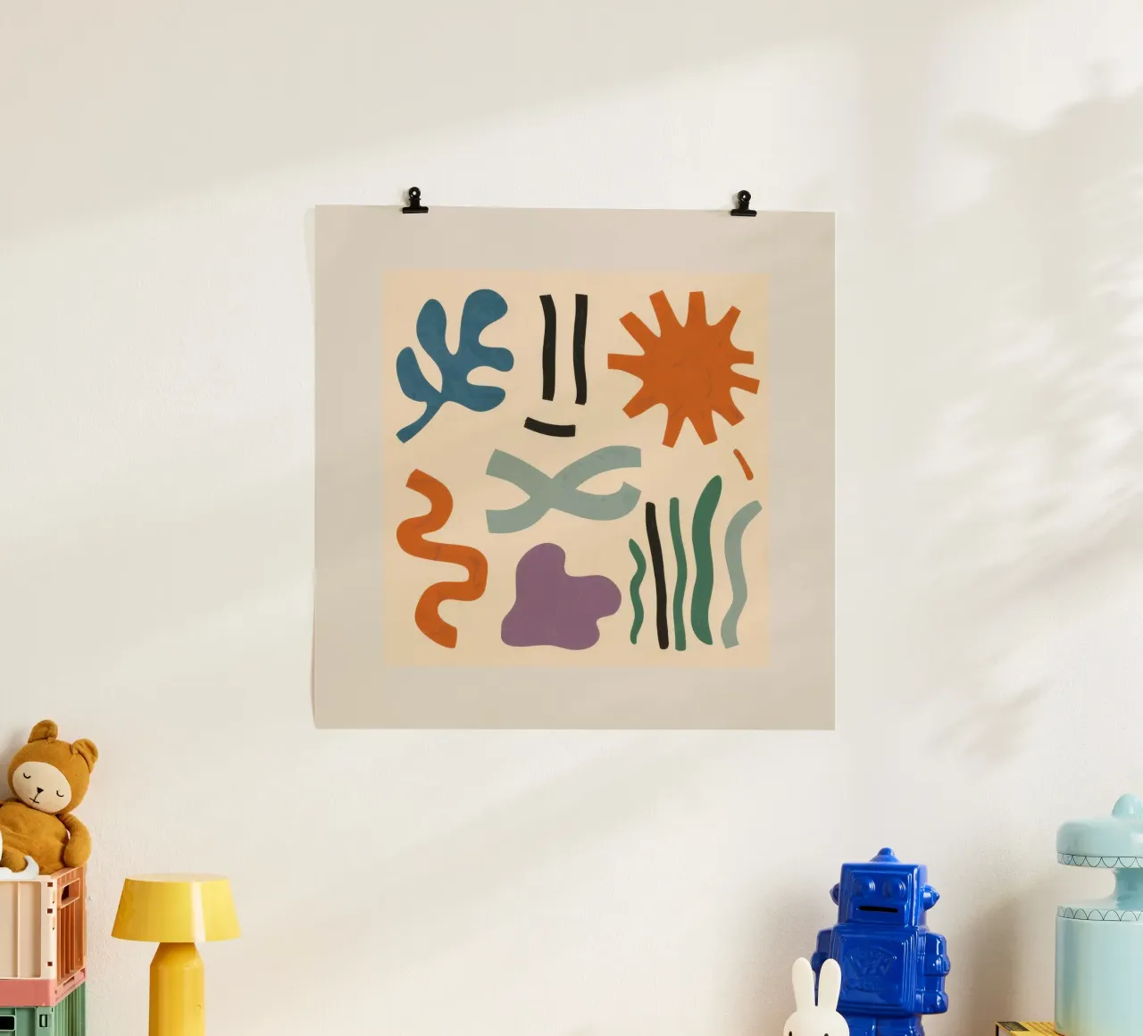 Playful Shape Study poster by Reds Jays