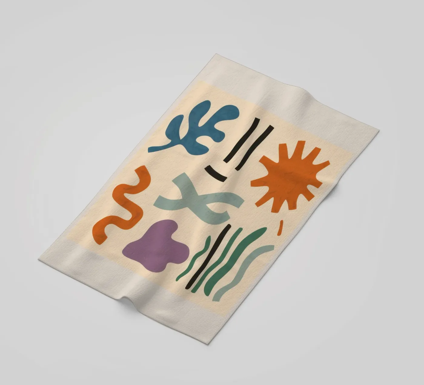 Playful Shape Study Strandtuch von Reds Jays