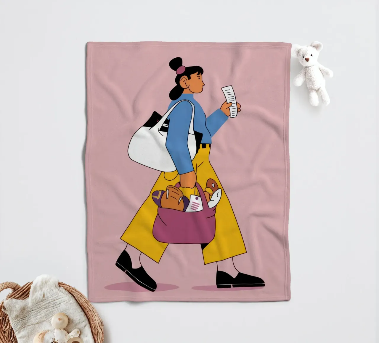 Nomade digitale urbano coperta in pile da Mythy Brush