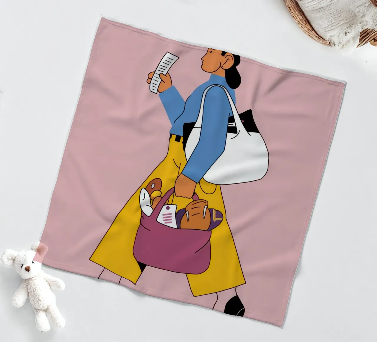 Nomade digitale urbano coperta in pile da Mythy Brush