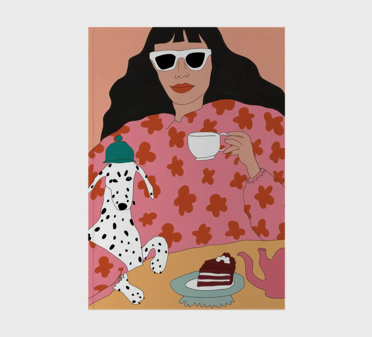 Dalmatian Tea Time notebook by Monuments Fire