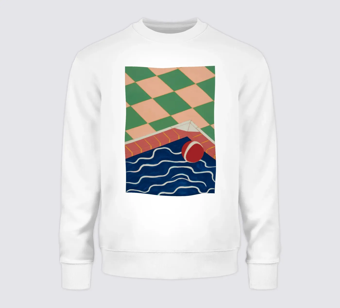 Reflectie Emerald Zwembad sweatshirt van Dream Gesso