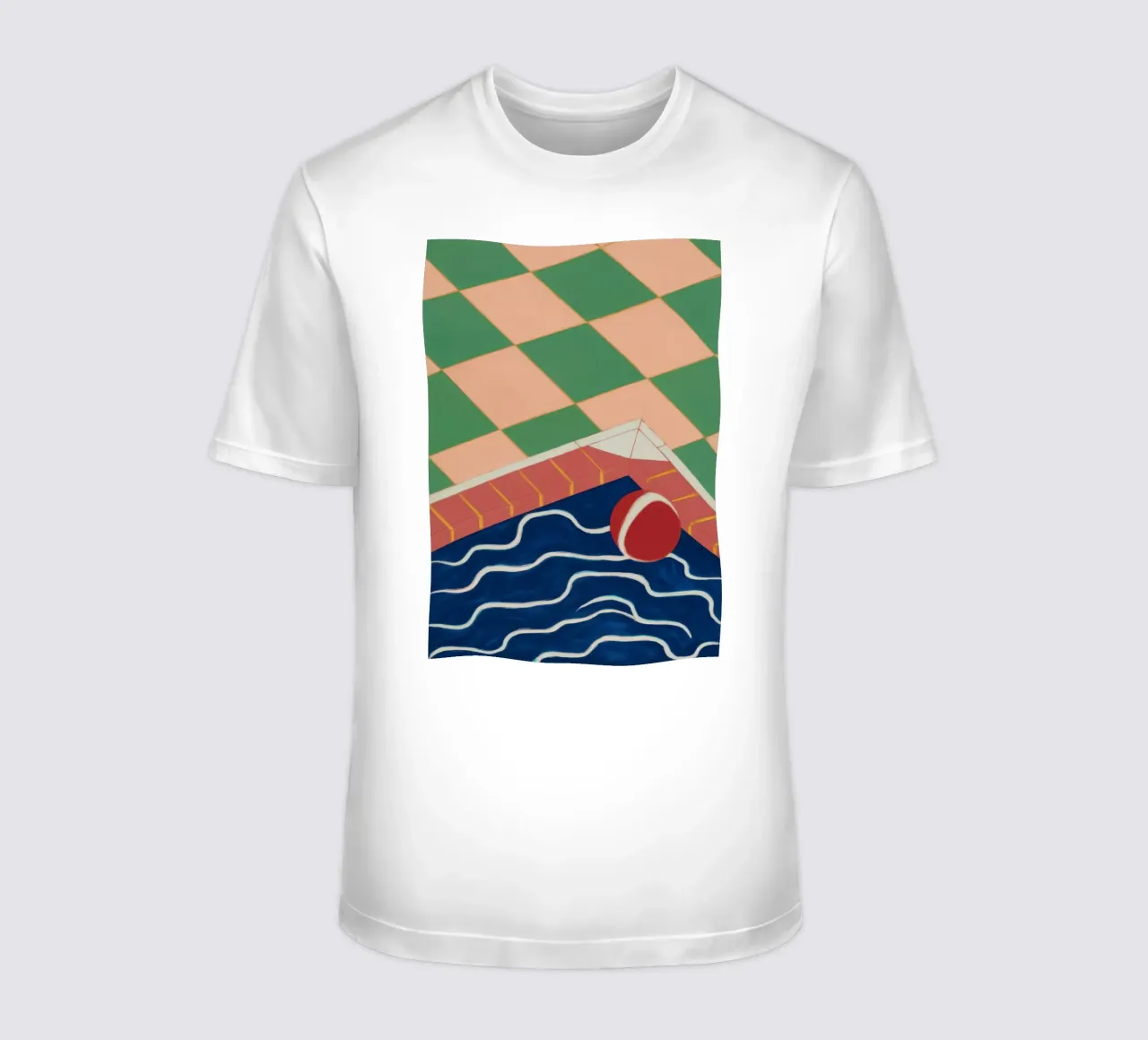 Smaragd Pool Reflexion T-Shirt von Dream Gesso