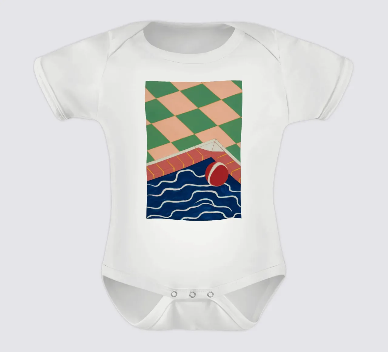 Reflet de la piscine d'émeraude body bébé de Dream Gesso