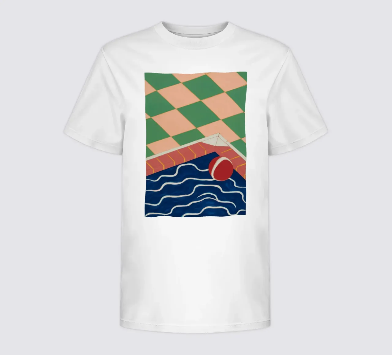 Reflectie Emerald Zwembad kinder t-shirt van Dream Gesso