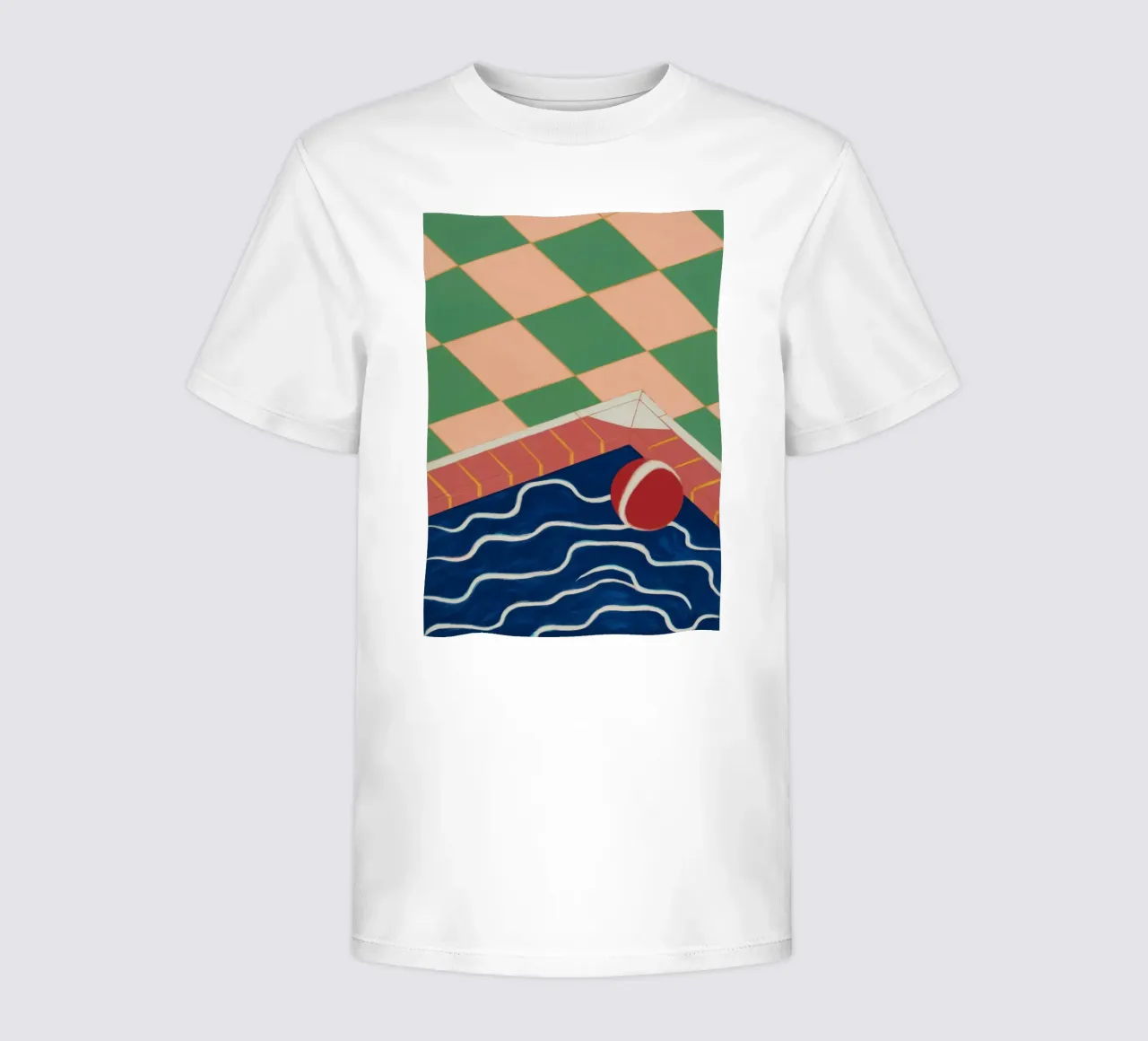 Reflectie Emerald Zwembad kinder t-shirt van Dream Gesso
