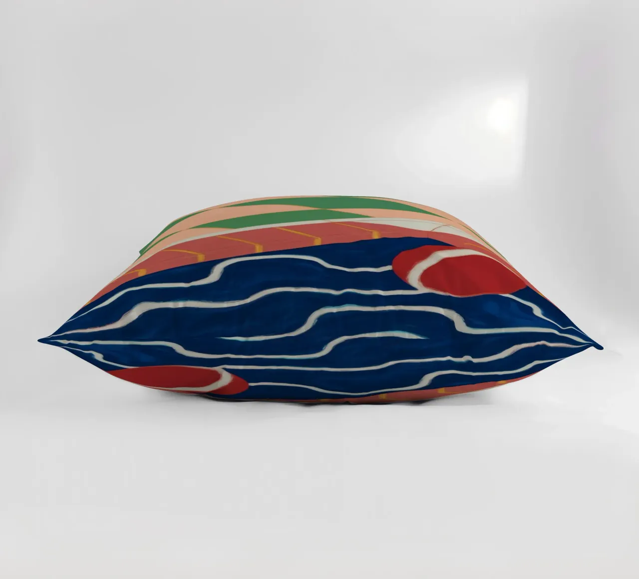 Emerald Pool Reflection decorative cushion by Dream Gesso