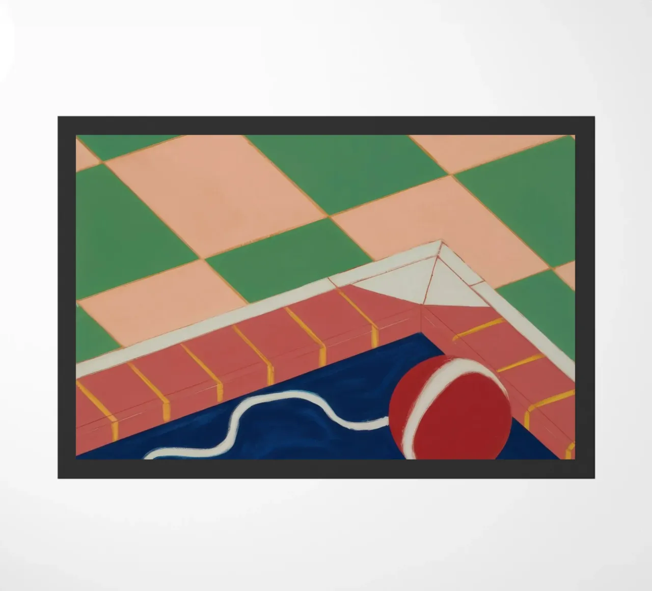 Emerald Pool Reflection doormat by Dream Gesso