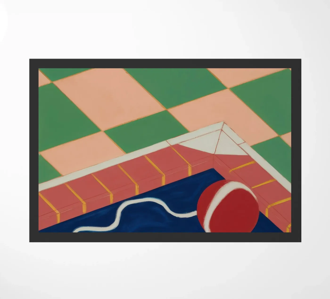 Emerald Pool Reflection Fußmatte von Dream Gesso