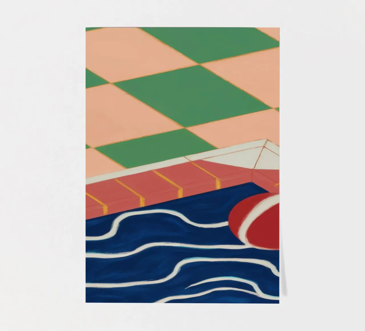 Emerald Pool Reflection sticker sheet by Dream Gesso