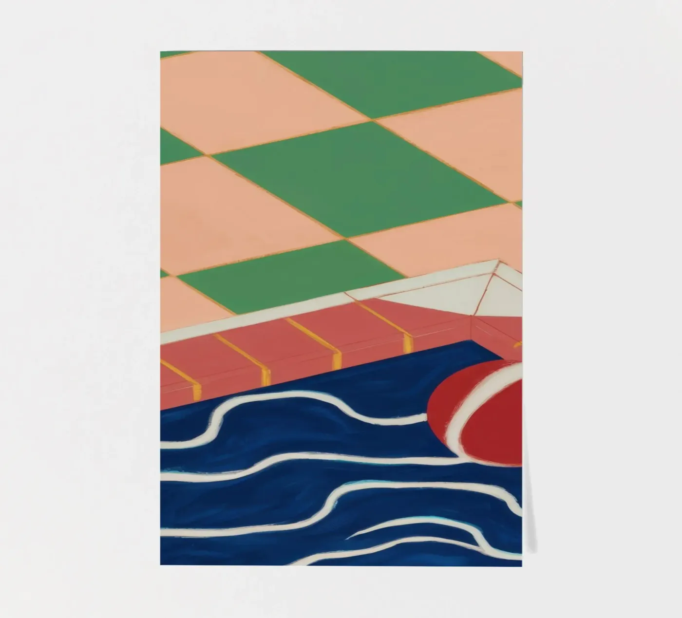 Smaragd Pool Reflexion Stickerbogen von Dream Gesso