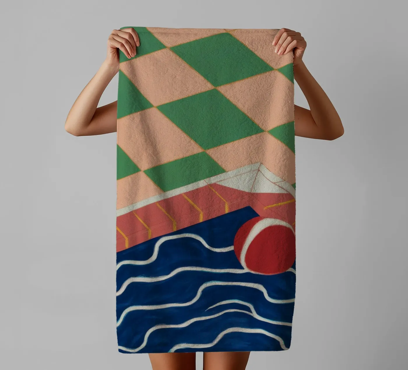 Emerald Pool Reflection badhanddoek van Dream Gesso