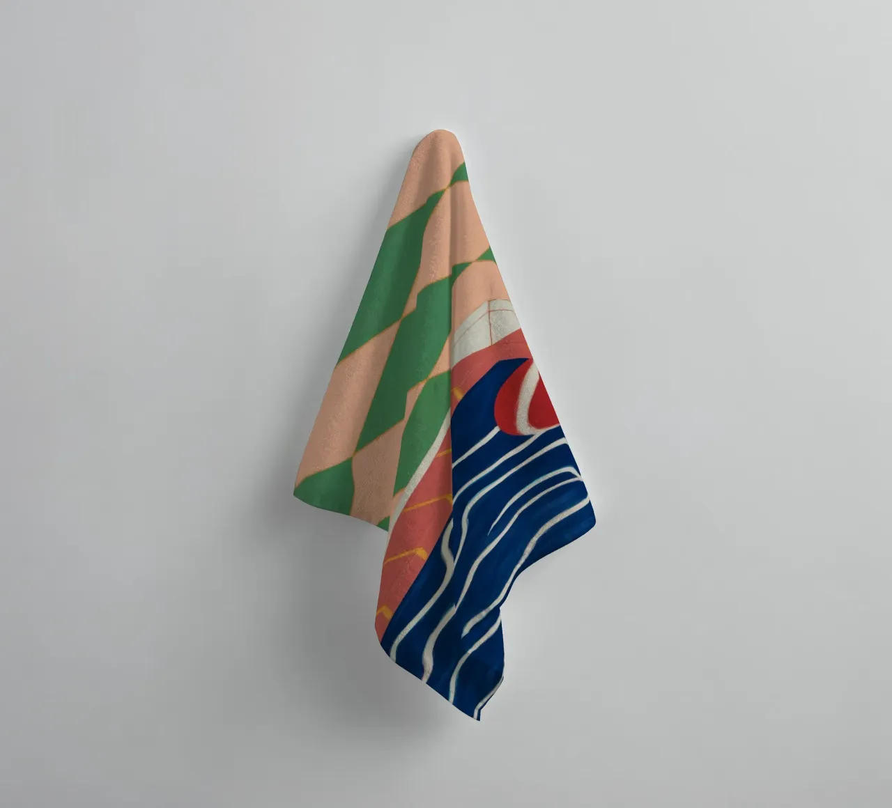 Emerald Pool Reflection towel by Dream Gesso