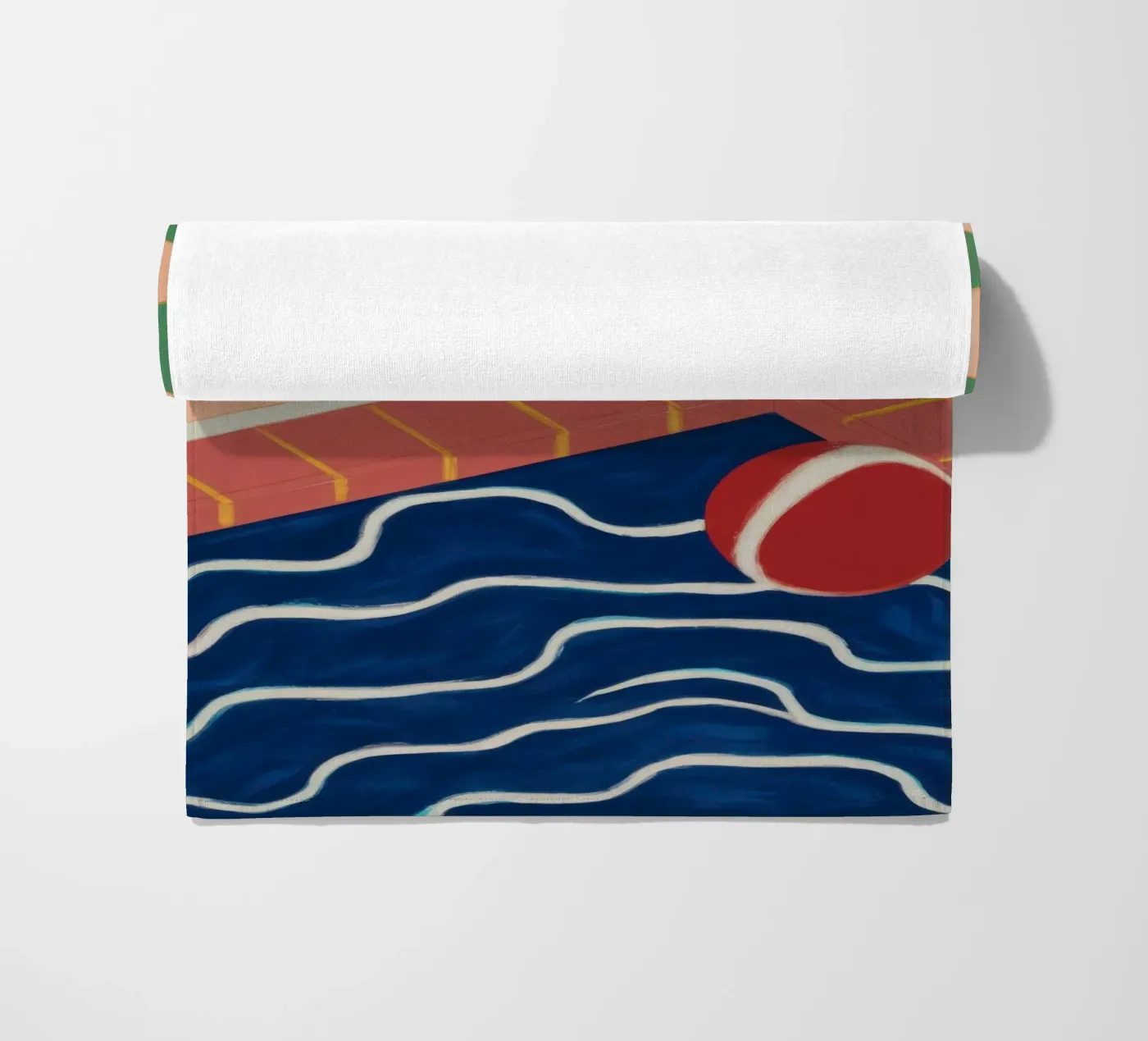 Emerald Pool Reflection beach towel by Dream Gesso