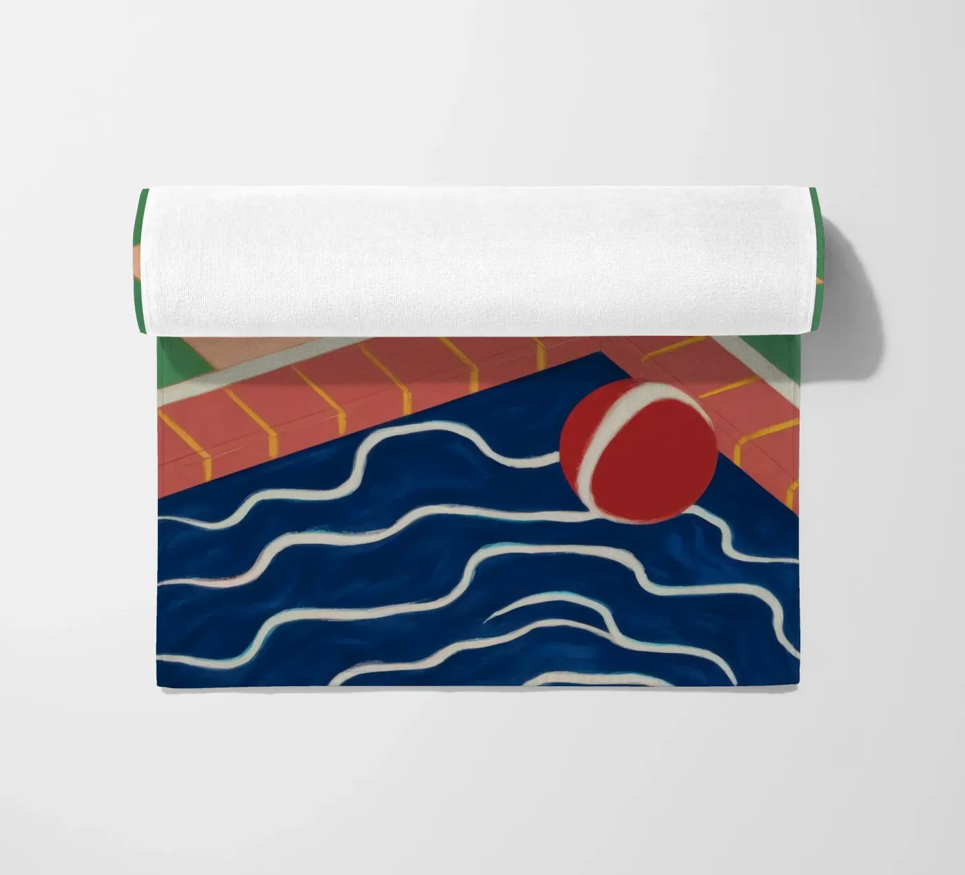 Emerald Pool Reflection beach towel by Dream Gesso
