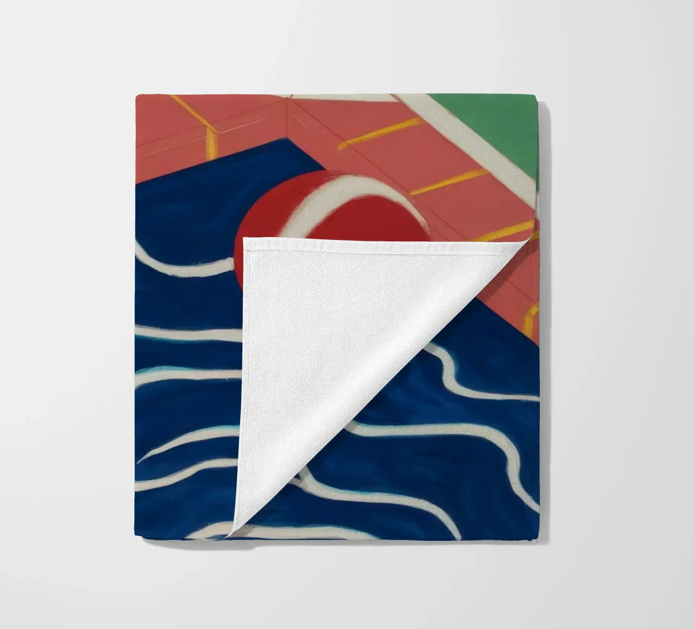 Emerald Pool Reflection beach towel by Dream Gesso